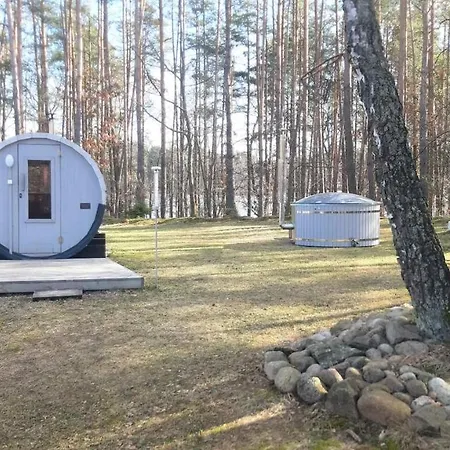 Agro Breza Nad Samym Jeziorem- Sauna Ogrodowa Lodge
