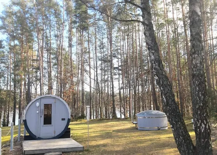 Agro Breza Nad Samym Jeziorem- Sauna Ogrodowa Jaktstuga *