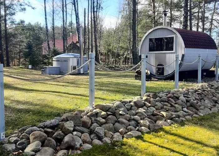 Agro Breza Nad Samym Jeziorem- Sauna Ogrodowa Jaktstuga Lipusz