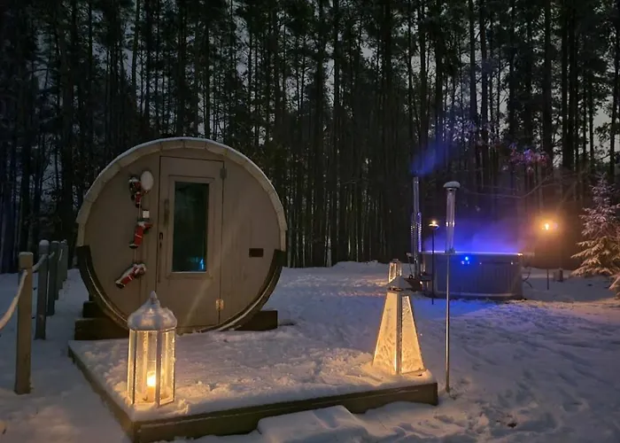 Jaktstuga Agro Breza Nad Samym Jeziorem- Sauna Ogrodowa